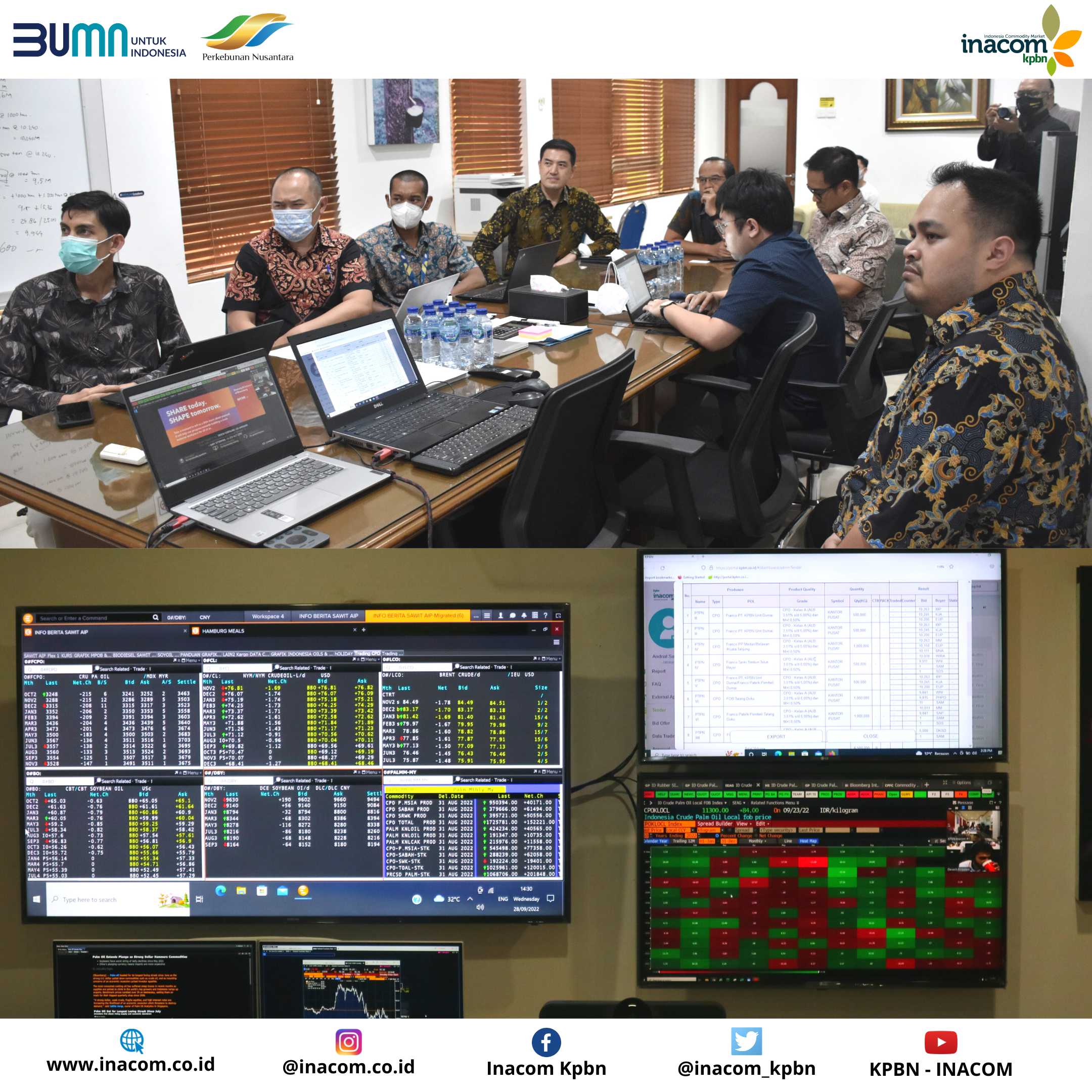 Inacom Akan Go-Live Price Reference Komoditas CPO di Indonesia pada Terminal Bloomberg