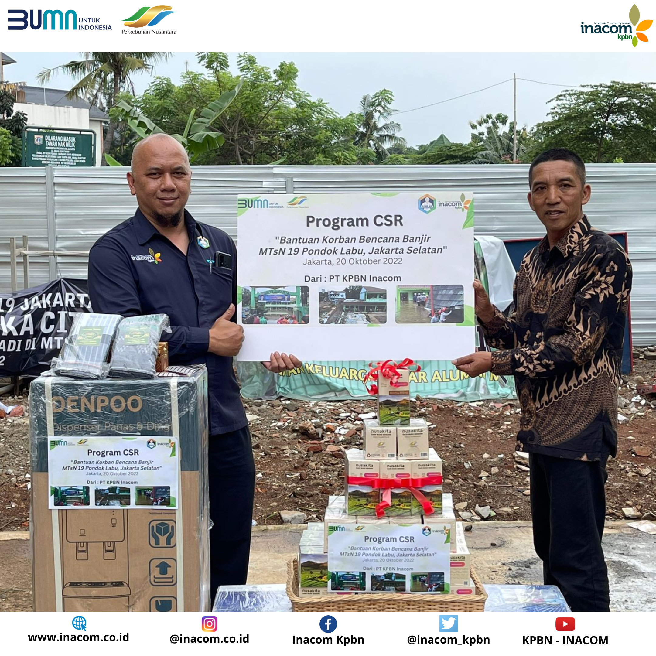 Anak Usaha BUMN Holding Perkebunan Bantu Sekolah Korban Banjir di Jakarta
