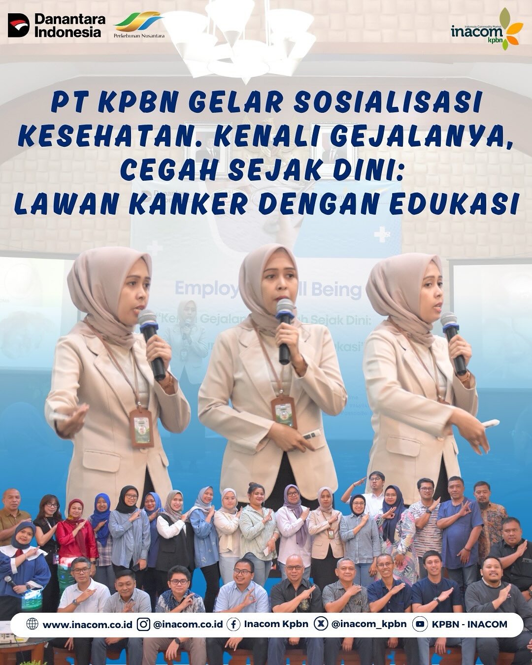 PT KPBN HOLDS HEALTH SOCIALIZATION. KNOW THE SYMPTOMS, PREVENT EARLY: FIGHT CANCER WITH EDUCATION<br />

