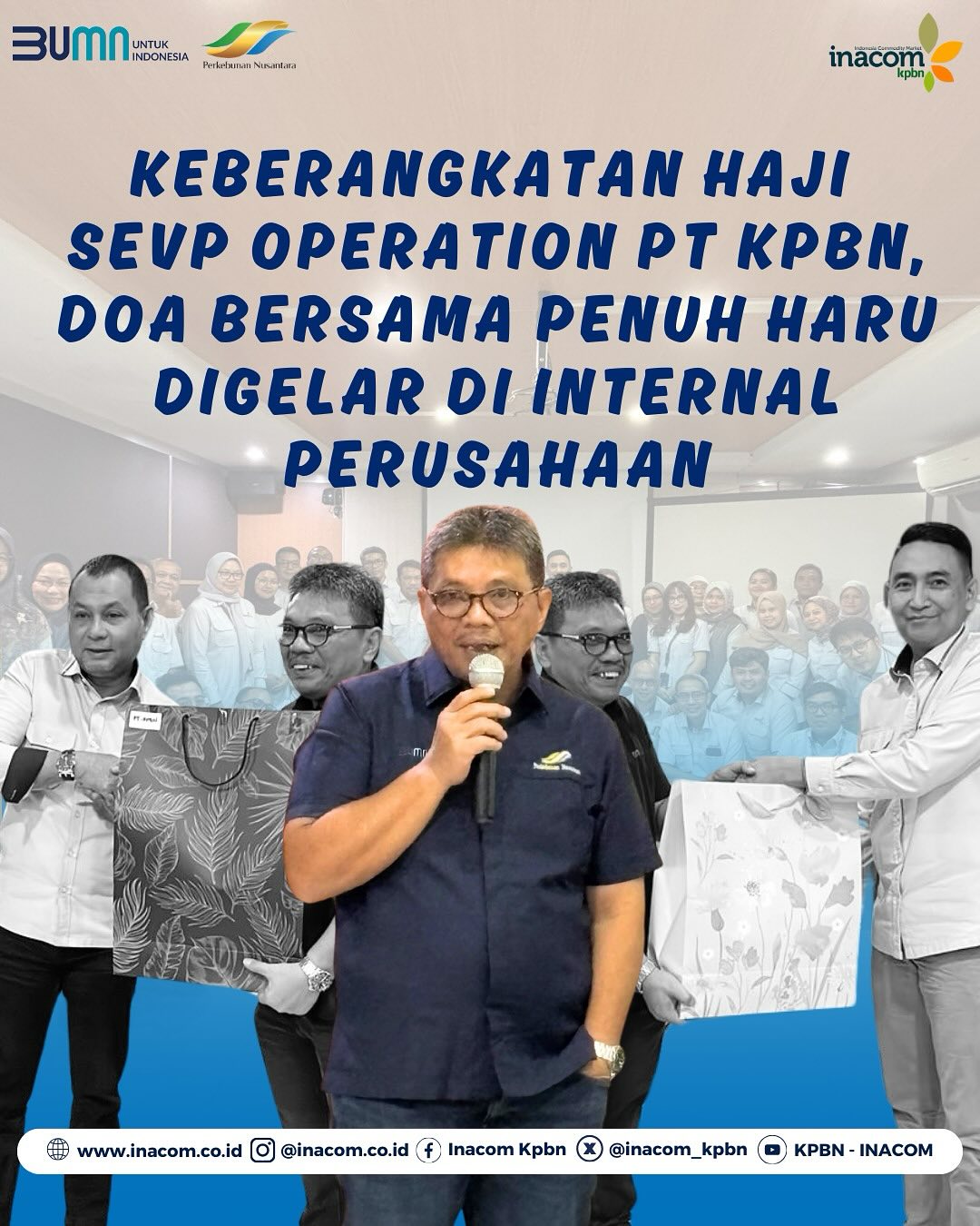 Keberangkatan Haji SEVP Operation PT KPBN, Doa Bersama Penuh Haru Digelar Di Internal Perusahaan