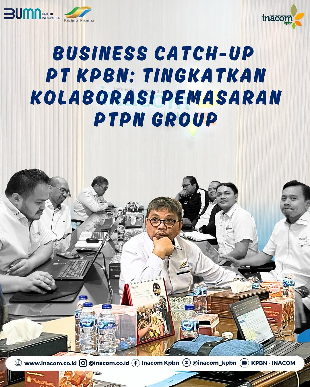 Here are a few options for translating `Business Catch-up PT KPBN: Tingkatkan Kolaborasi Pemasaran PTPN GROUP,` with slightly different nuances:<br />
<br />
<br />
<br />
*   KPBN Business Catch-up: Enhancing Marketing Collaboration within PTPN GROUP<br />
<br />
Option 2 (Emphasizing the Goal):<br />
<br />
*   KPBN Business Catch-up: Driving Marketing Collaboration for PTPN GROUP<br />
<br />
Option 3 (More Formal):<br />
<br />
*   PT KPBN Business Catch-up: Fostering Enhanced Marketing Collaboration with PTPN GROUP<br />
<br />
Explanation of Choices:<br />
<br />
*   Business Catch-up:  This is generally understood in English-speaking business circles.<br />
*   Enhancing/Driving/Fostering: These verbs all work to convey `Tingkatkan` (increase, improve, enhance). The best choice depends on the specific context. `Enhancing` is a safe general choice. `Driving` is more active and suggests a push to make things happen. `Fostering` suggests nurturing and cultivating collaboration.<br />
*   within/for/with:  These prepositions clarify the relationship between KPBN and PTPN GROUP. `within` suggests PTPN GROUP is a larger entity and the collaboration is happening inside it. `for` focuses on the target audience and goal of collaboration. `with` emphasize the relationship between the two entities in that collaboration.<br />
*   PTPN GROUP: Keeping the name in uppercase is appropriate since it is a proper noun.<br />
*   PT KPBN: You could also keep it as PT KPBN.<br />
<br />
The best option depends on the specific context and the intended audience. If you want a simple, direct translation, Option 1 is a good choice.<br />
