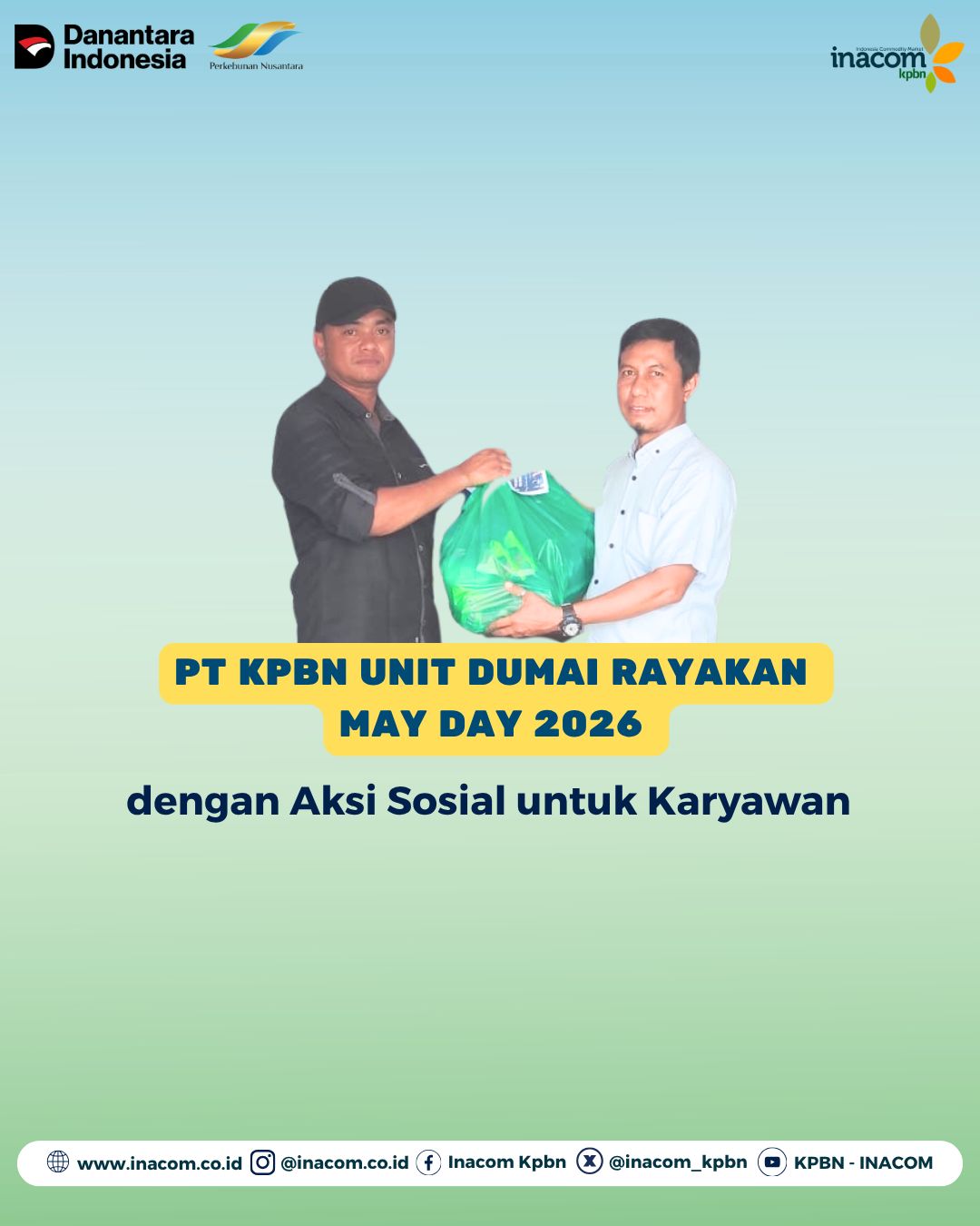 PT KPBN Dumai Unit Marks May Day 2026 with Employee Social Initiatives