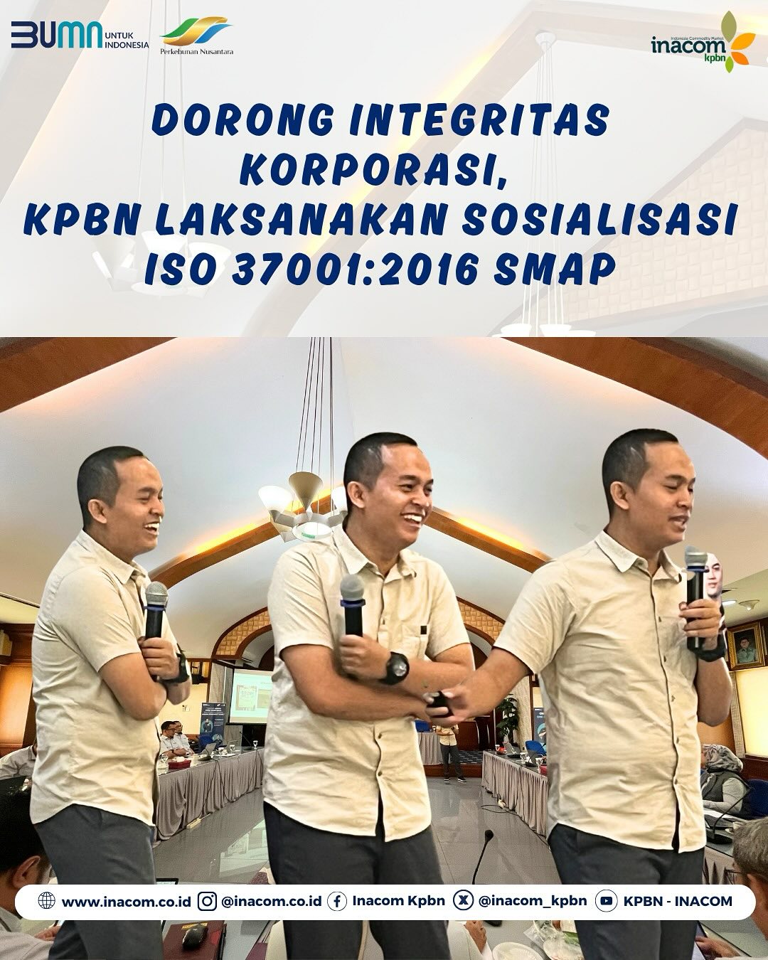 FOSTERING CORPORATE INTEGRITY, KPBN IMPLEMENTS ISO 37001:2016 ABMS SOCIALIZATION<br />
